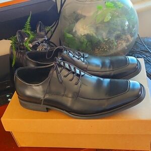 Mens REACTION Kenneth Cole black 10.5 settle oxford